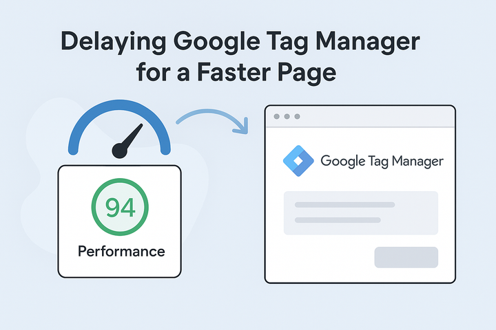 Delaying `Google Tag Manager` or `Google Analytics` for a Faster Page — Without Losing Analytics